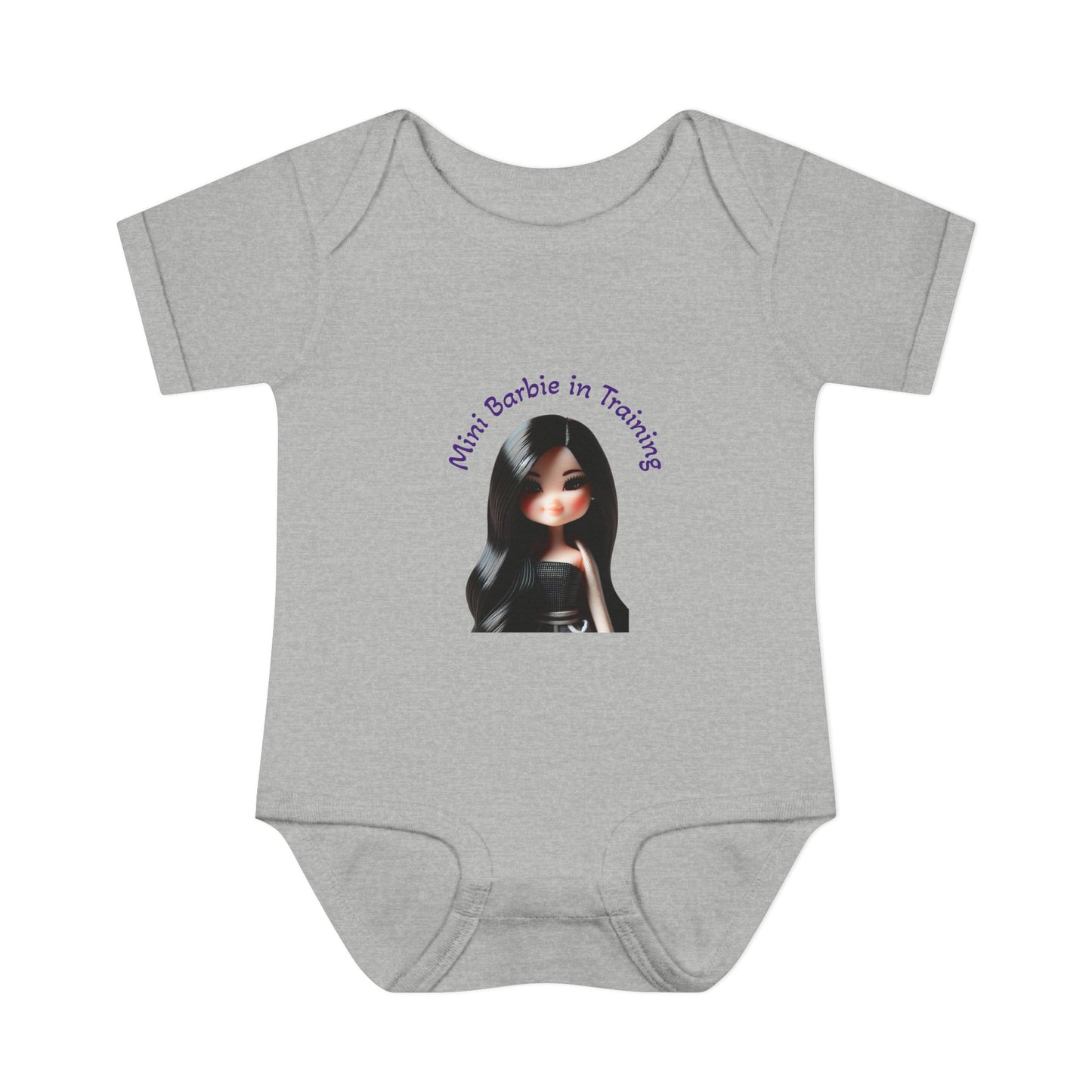 Cute Baby Bodysuit, Mini Barbie in Training Infant Clothes