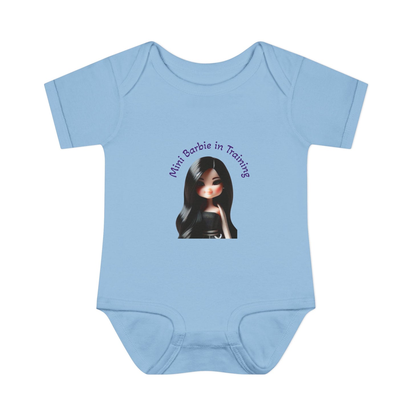 Cute Baby Bodysuit, Mini Barbie in Training Infant Clothes