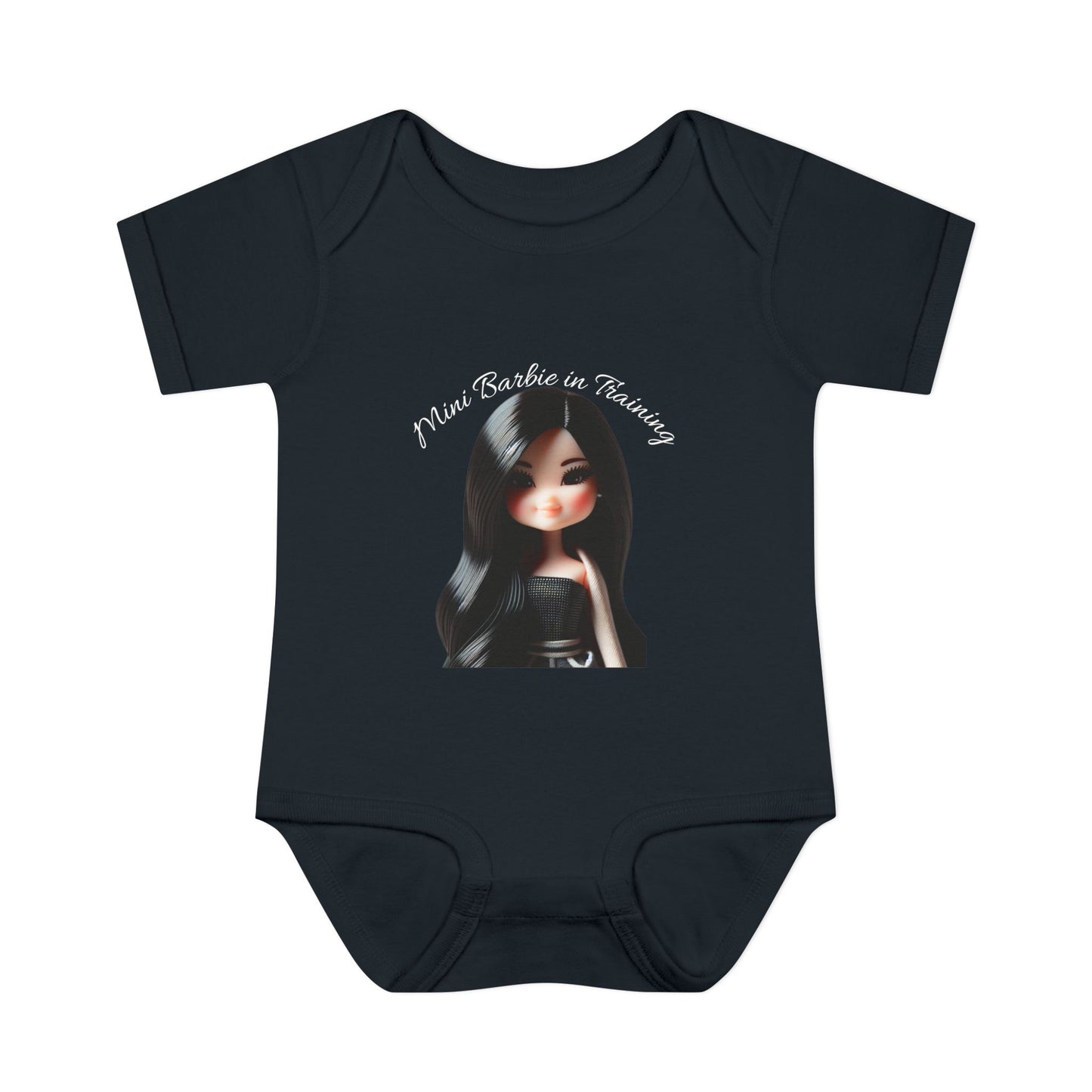 Cute Baby Bodysuit, Mini Barbie in Training Infant Clothes
