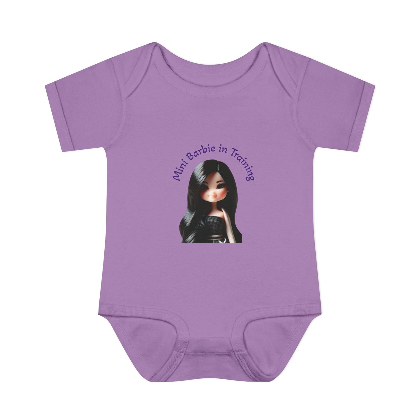 Cute Baby Bodysuit, Mini Barbie in Training Infant Clothes
