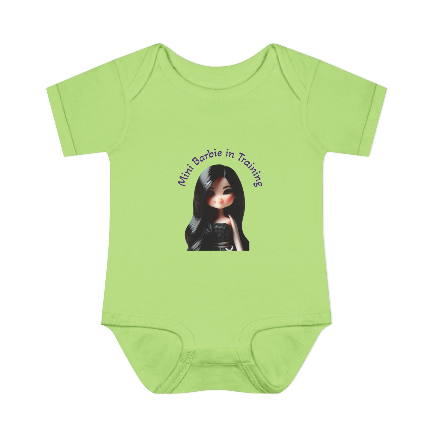 Cute Baby Bodysuit, Mini Barbie in Training Infant Clothes