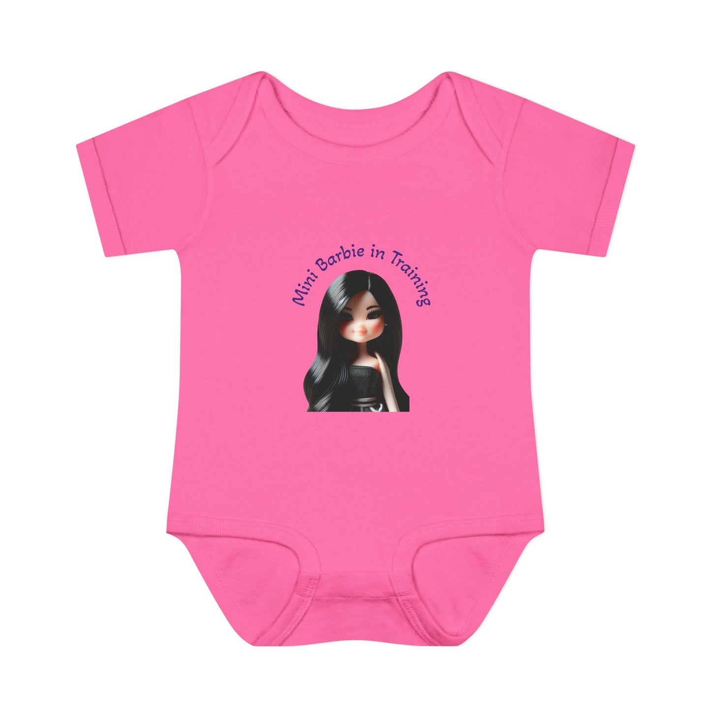 Cute Baby Bodysuit, Mini Barbie in Training Infant Clothes